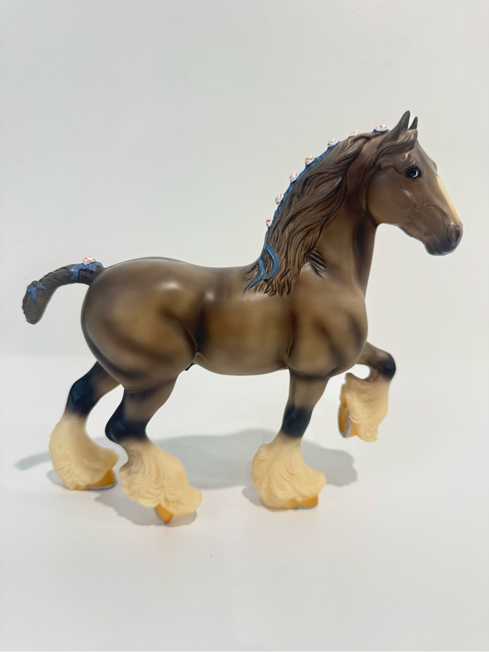 Retired Classic Breyer Horse #627 Dapple Grey Shire Blue Ribbons Draft